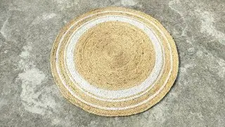 HOW TO MAKE JUTE MAT AT HOME 🏠 # HOW TO MAKE DOORMAT WITH JUTE MAT  # KUNTI JUTE RUGS