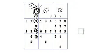 Sudoku15 - Find the number remaining between rows and columns