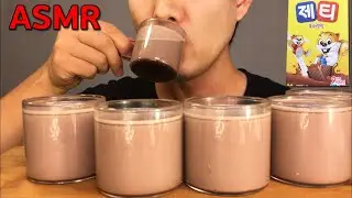 [ASMR] 제티 먹방 음료수 원샷 CHOCOLATE MILK DRINKING SOUNDS(NO TALKING) MILK TEA  따뜻한 겨울 차 ASMR REAL EATING