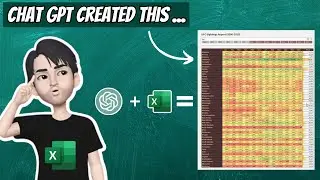 Heatmaps in Excel with ChatGPT (Transform your Excel Skills with ChatGPT)