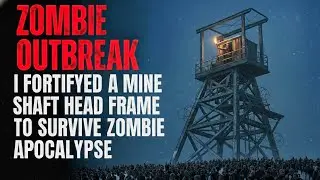 ZOMBIE OUTBREAK: I Fortifyed a Mine Shaft Headframe to Survive Zombie Apocalypse