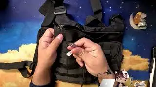 USB-C Fit? KINGSLONG Tactical Chest Bag Black