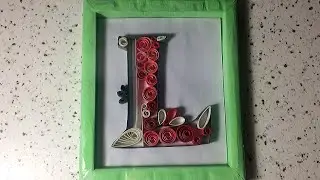 Quilling letter L