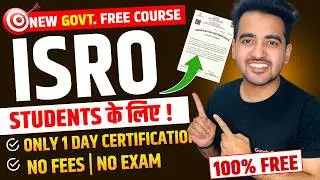 ISRO Launched 1- Day Free AI Machine Learning Certification Course in 2025 | Free Govt. Certificate