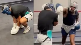 Jermall Charlo KNOCKS SPARRING Partner guard Training for Canelo Alvarez, Caleb Plant & Unfinished …