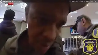 WATCH: Wild footage emerges as New York police arrest unruly migrant