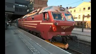 Trains in Trondheim, Norway, July 2025