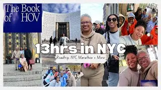 13hrs in NYC! | Roadtrip, Bagels, Pedicures, NYC Marathon, Book of HOV Exhibit + More