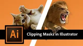 How to use the Clipping Mask in Illustrator - Adobe Illustrator Tutorial