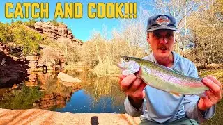 Fishing Oak Creek - Rainbow Trout Catch and Cook