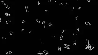 Letters Falling - 100% Free Stock Footage