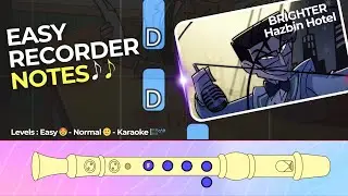 M&Aacute;S BRILLANTE 📺📺 | Tutorial de flauta dulce (Toca junto a otros) | Hazbin Hotel temporada 2