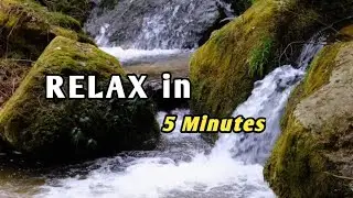Just Relax 😌 | Stress Relief Music with Waterfall