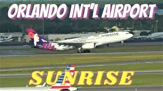 4K Plane Spotting WED 6/01 SUNRISE SPECIAL ORLANDO INT'L AIRPORT AIRCRAFT IDENTIFICATION 6/01/22.