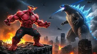 Red Hulk vs Godzilla: The Monster War No One Survives! | Red Hulk Movie