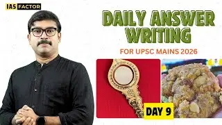 UPSC Mains Answer Writing Practice &ndash; Day 9| GI Tags and their Impact| Arjun R Sankar