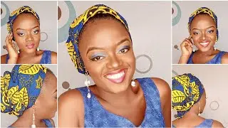 Tutoriel foulards Wax simple | Comment attacher un foulard| turban | foulard Africain | scarf 🧣.