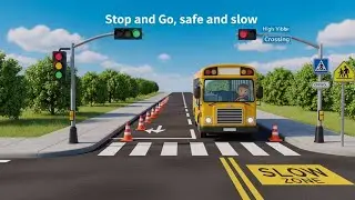 Beep Beep School Bus 🚌 | Kids School Transportation Song | Nursery Rhyme Sing-Along