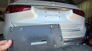 Как установить задний номерной знак Mercedes-Benz с помощью кронштейна &mdash; GLS450 и большинство дру...