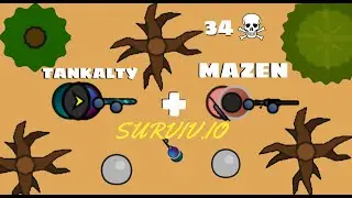 *SURVIV.IO* 34 KILLS DUO with MAZEN (world 7th) in desert rain !!