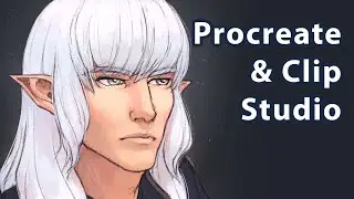 Timelapse FFXIV Estinien (PROCREATE + CLIP STUDIO)