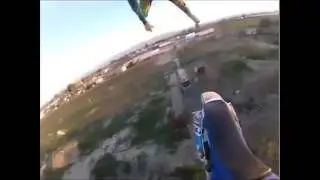 FMX superman seat grab lost grip crash gopro