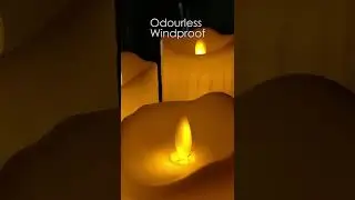 LED Pillar Candle with Moving Wick - Dripping Wax Design