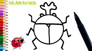 How to Draw a Ladybug Easy Step by Step | Draw with circle