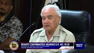 Senate Confirmation Hearing Office of Procurement.  Day 34.  March 7, 2025.