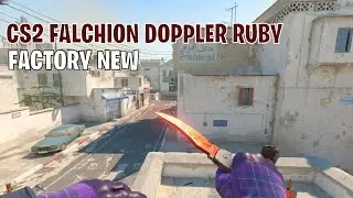 Falchion Knife Doppler Ruby | CS2 Skin Showcase #101