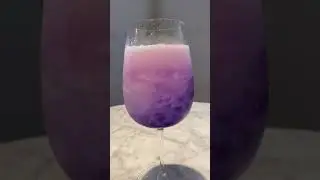 butterfly pea flower infused gin and tonic #shorts