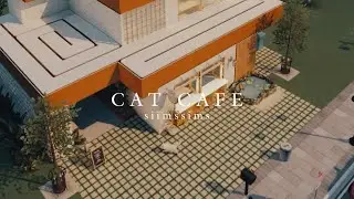 CAT CAFE - Cafe tour, Speed build, Layout || The Simsfreeplay