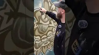 Simple Spray Painting Techniques Tutorial (Part 7) #graffiti #mural #tutorial #DIYart #streetart