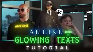 How To Make AE Like Glowing Texts Like @musicmediaco On Capcut | Full Tutorial 🔥🔥