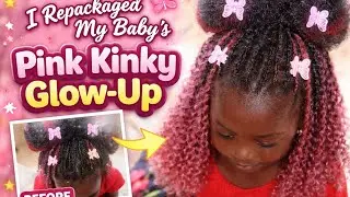 I Repackaged My Baby’s Pink Pick & Drop Kinky for New Year Photoshoot 🎀✨