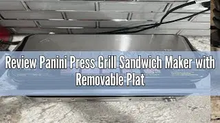 Review Panini Press Grill Sandwich Maker with Removable Plates, Cattleman Cuisine 6 in 1 Indoor Gril