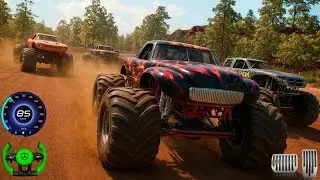 4x4 Monster Truck Drag Race Stunt - Throttle Arena  | Car Race Stunt | 3D Game Jam Monster Truck |