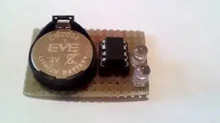 Ultra low power LED flasher.