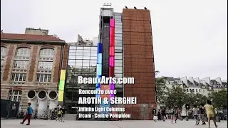 AROTIN & SERGHEI Infinite Light Columns / Infinite Screen, IRCAM - Centre Pompidou