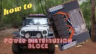How to make a  power distribution block, relay, fuse block panel.