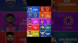 Ipl All Team Captain List #ipl2025 #cricket #csk #rcb #mi #dc #srh #pk #rr #lsg #kkr #gt #viratkohli