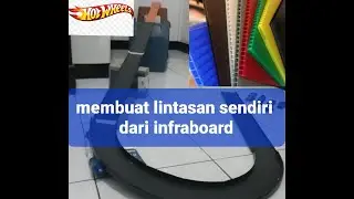 Membuat lintasan diecast sendiri menggunakan infaboard..#diecast , #hotwheels , #trackhotwheels