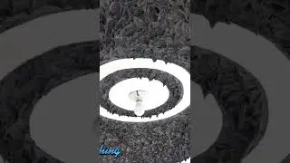 Rain drops finishing in concrete ceiling #construction