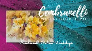 Yellow Primrose, Watercolor Demo