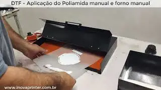 DTF - Aplicando poliamida manual e Forno manual