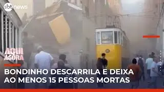 Descarrilamento do Elevador da Gl&oacute;ria deixa ao menos 15 mortos em Lisboa | #AquiAgora