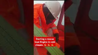 Start ur Rescue Boat engine at ease  in cold climate. No spray needed. #enginecadet #marineengineer