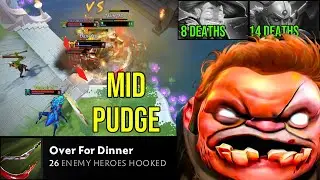 34 Kills Pudge &mdash; Every Hook Is Fresh Meat For Dinner! Non-Stop LC & Storm Spirit Butchery! Dota 2