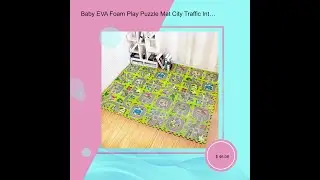 Baby EVA Foam Play Puzzle Mat City Traffic Interlocking Exercise Tiles