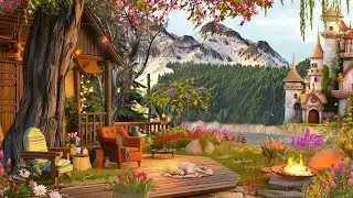 🌞 Fresh Sunrise Ambience by Spring Porch Lakeshore | Sweet March with Relaxing Spring Music